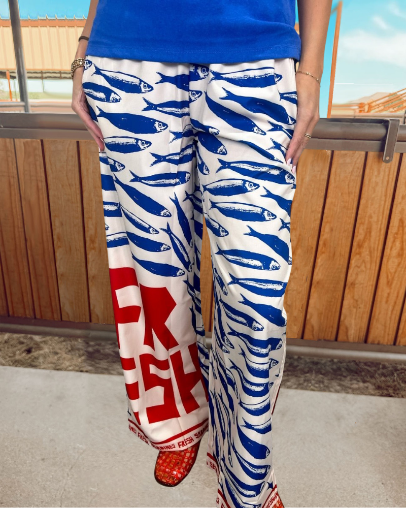 Art Sardines Satin Pants