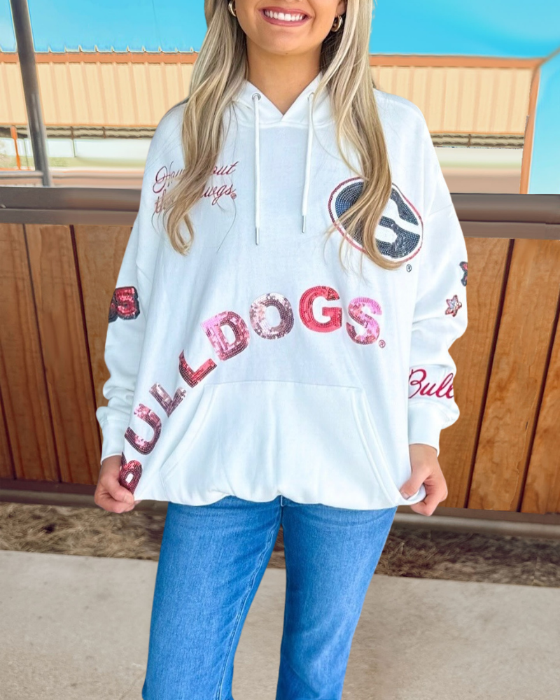 Georgia Bulldogs Sequin Hoodie