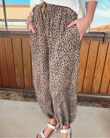 Mini Leopard Drawstring Trousers