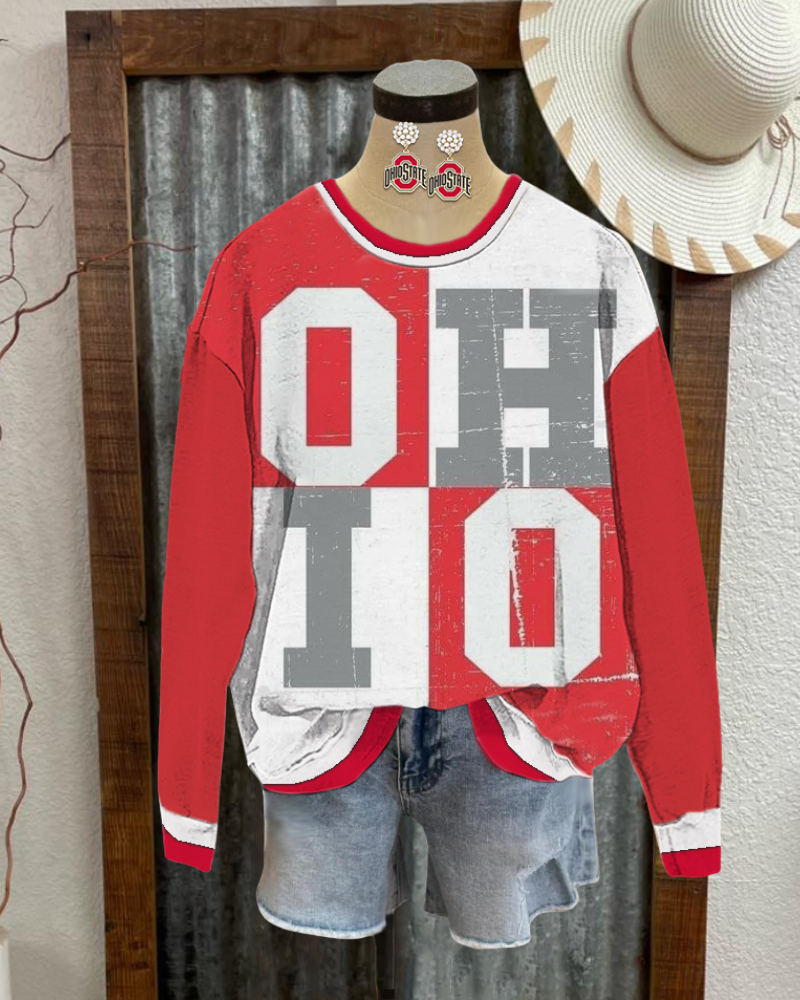 Ohio Graphic Colorblock Sweatshirt