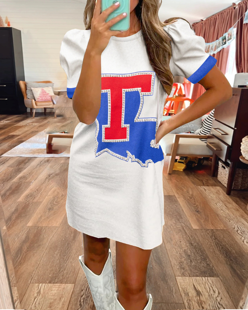 Louisiana Tech Graphic Dress
