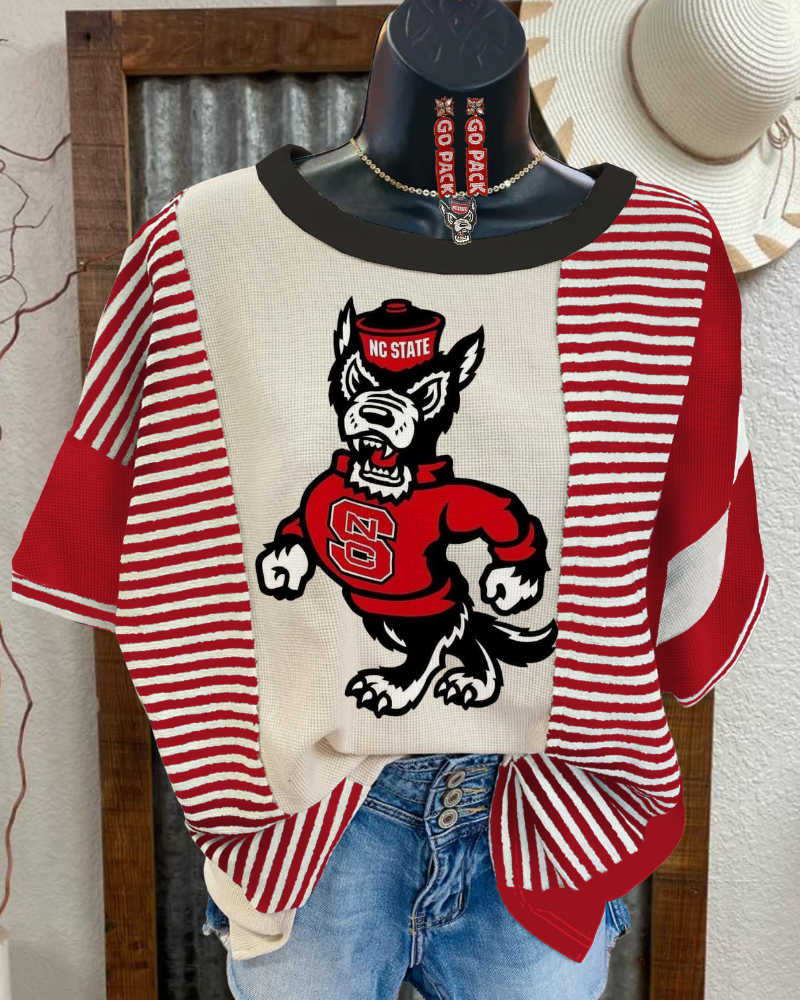 NC State Wolfpack Stripe Tee