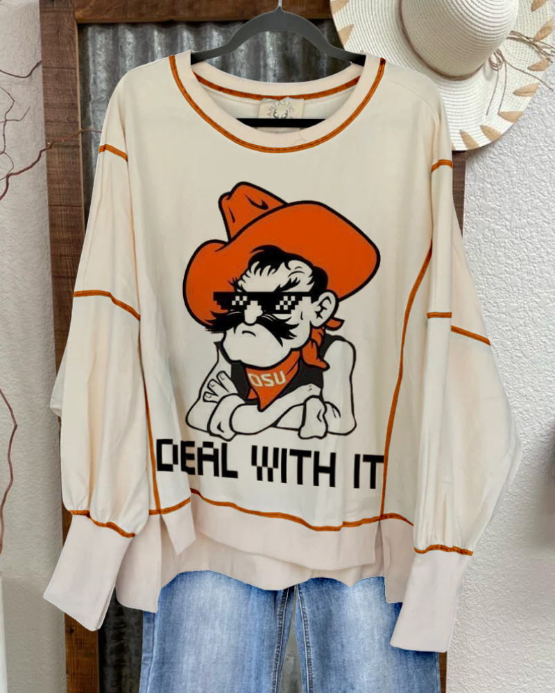 Oversized OSU Cowboys Sweatshirt