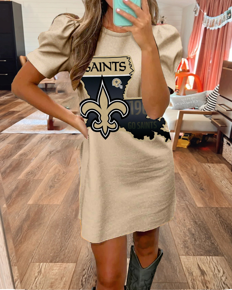 Saints Crewneck Mini Dress