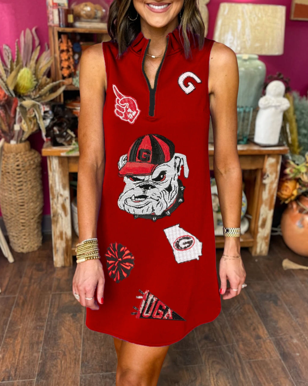 UGA Bulldogs Sequin Dress