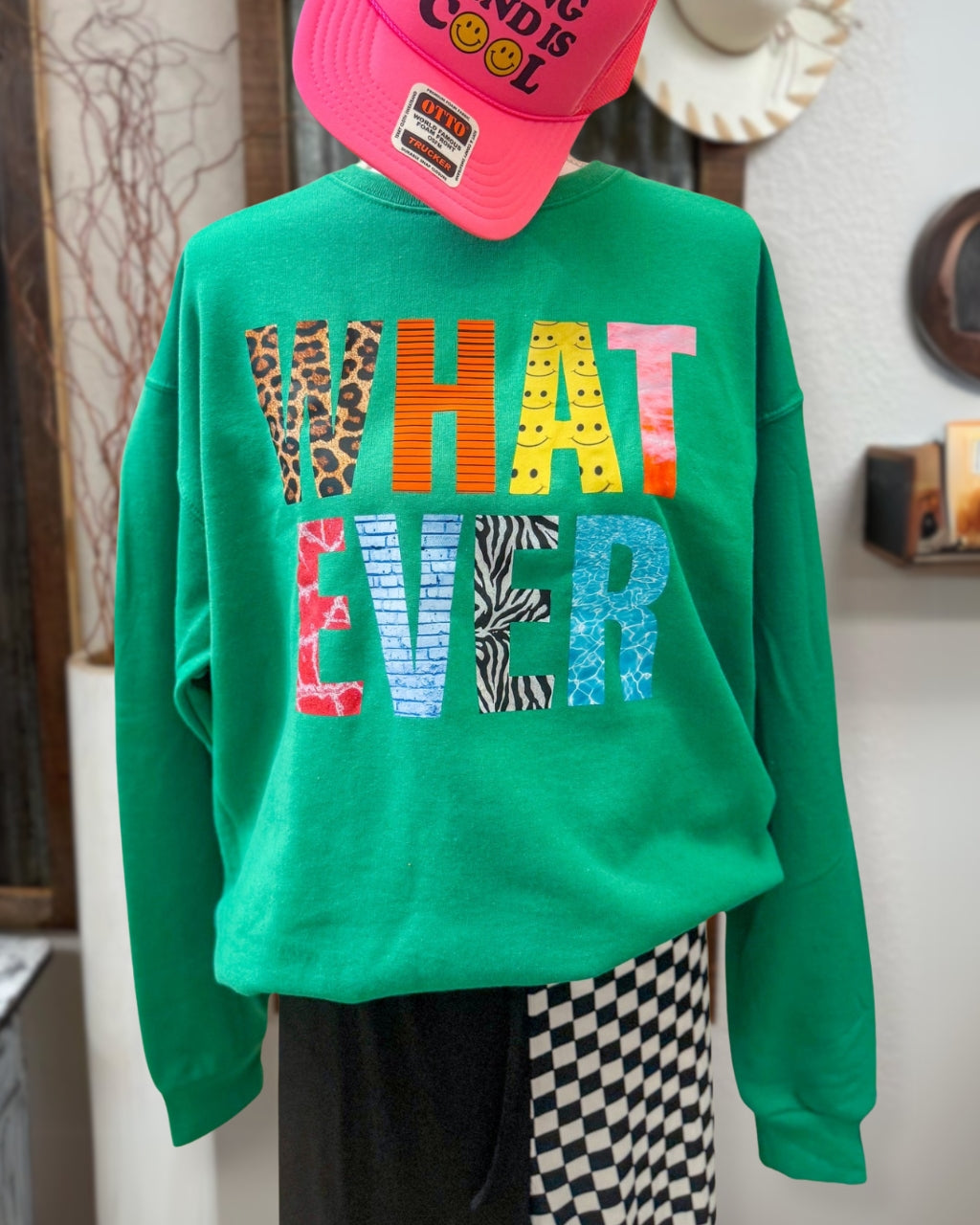 Fun Whatever Graphic Sweatshirt