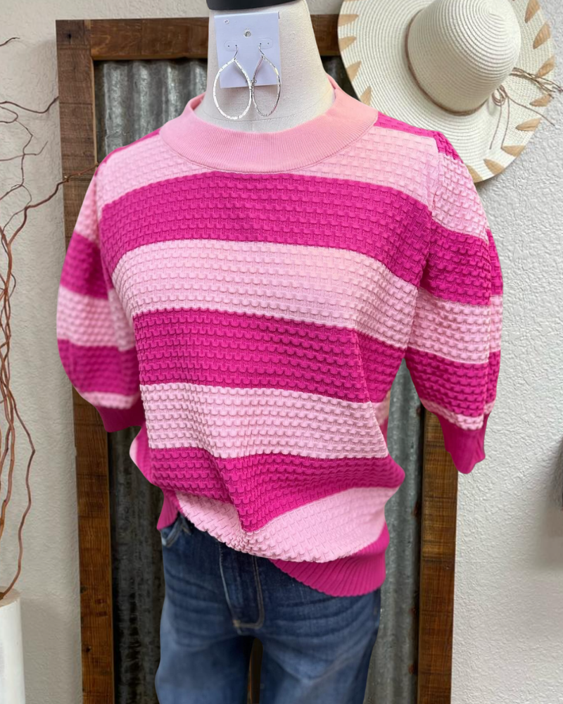 Chic Colorblock Quilted Sweater