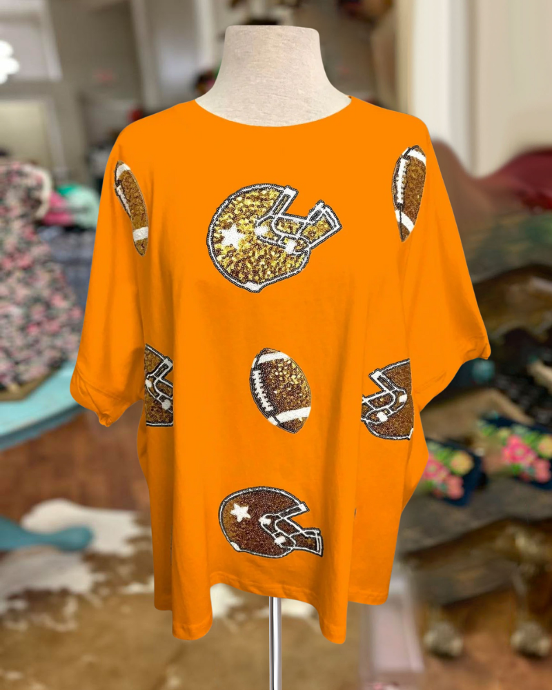 Football Game Sequin Tee