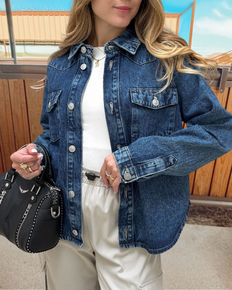 Fashion Washed Denim Jacket