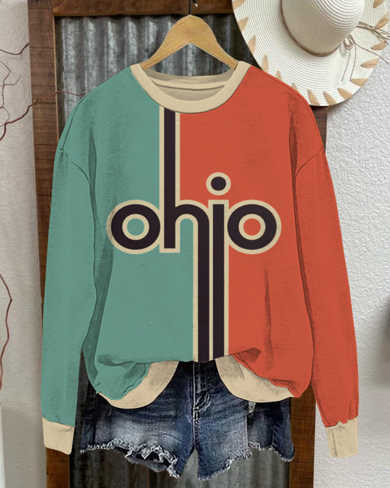 Ohio State Graphic Casual Sweatshirt