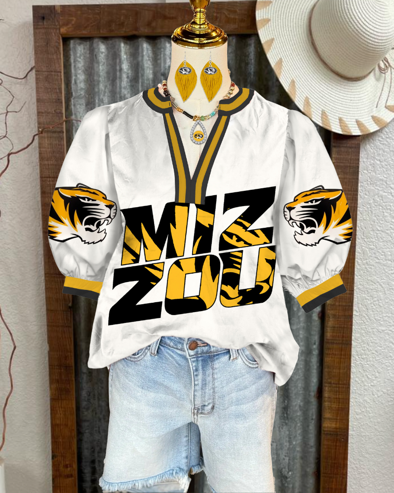 Mizzou Tigers Satin Top