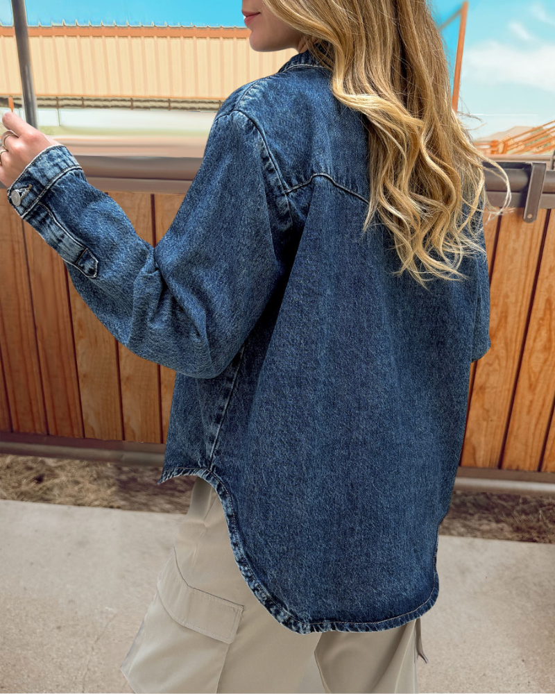 Fashion Washed Denim Jacket