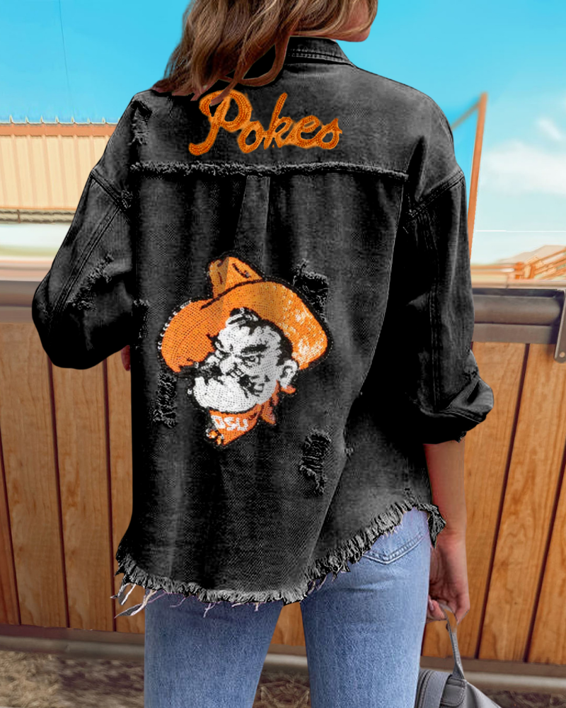 Oklahoma State Cowboys Sequin Jacket
