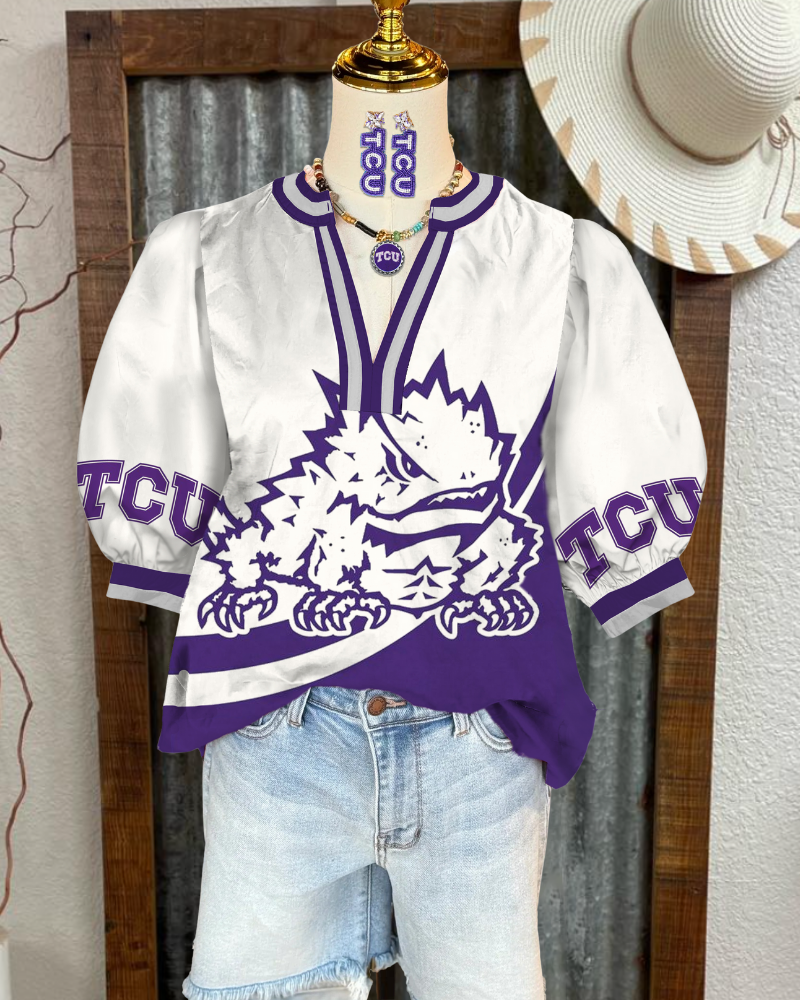 TCU Horned Frogs Satin Top