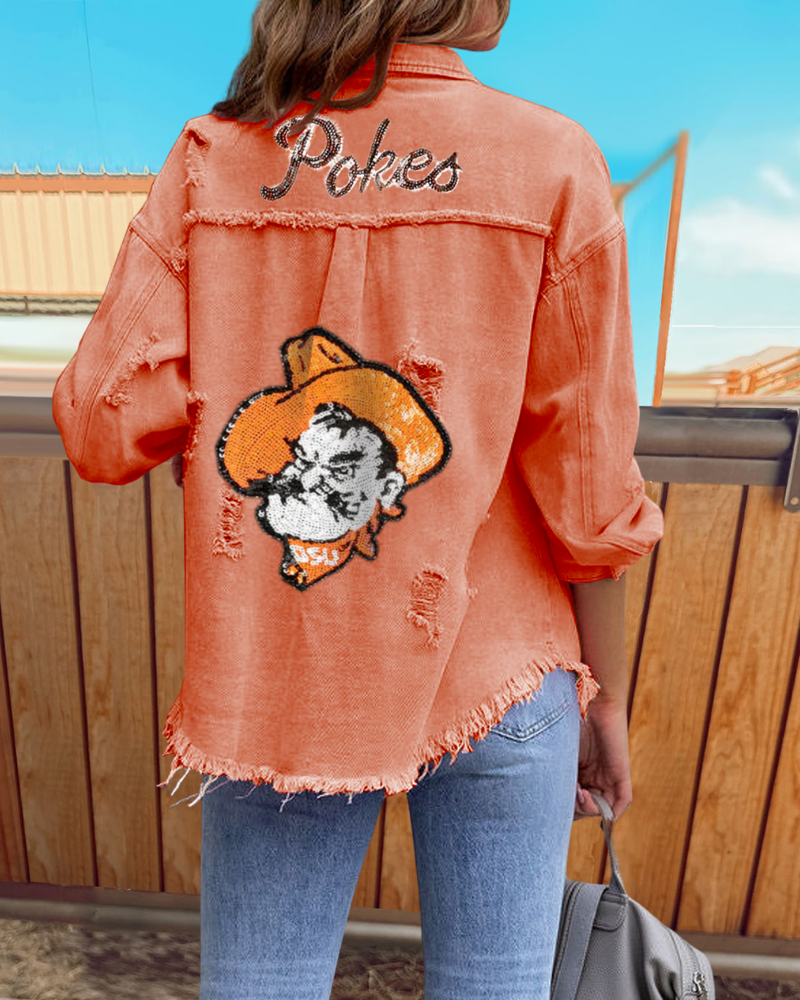 Oklahoma State Cowboys Sequin Jacket
