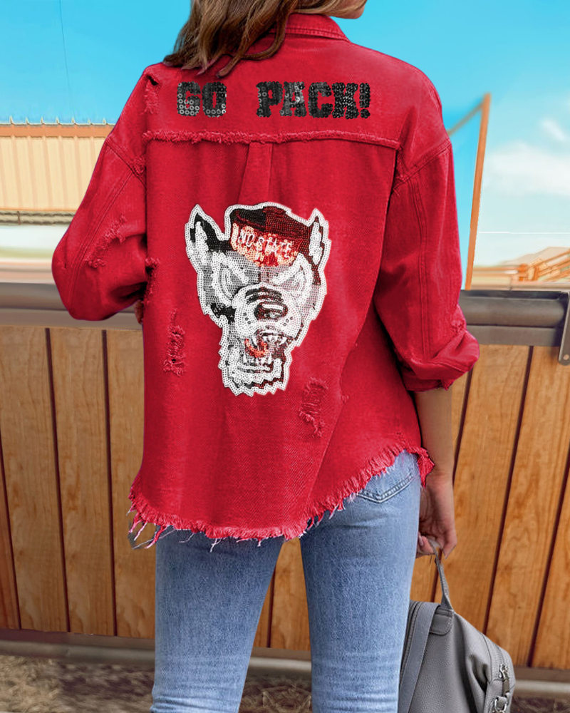NC State Wolfpack Sequined Jacket