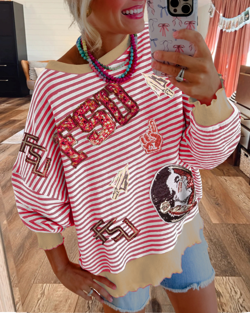 FSU Sequin Seminoles Sweatshirt