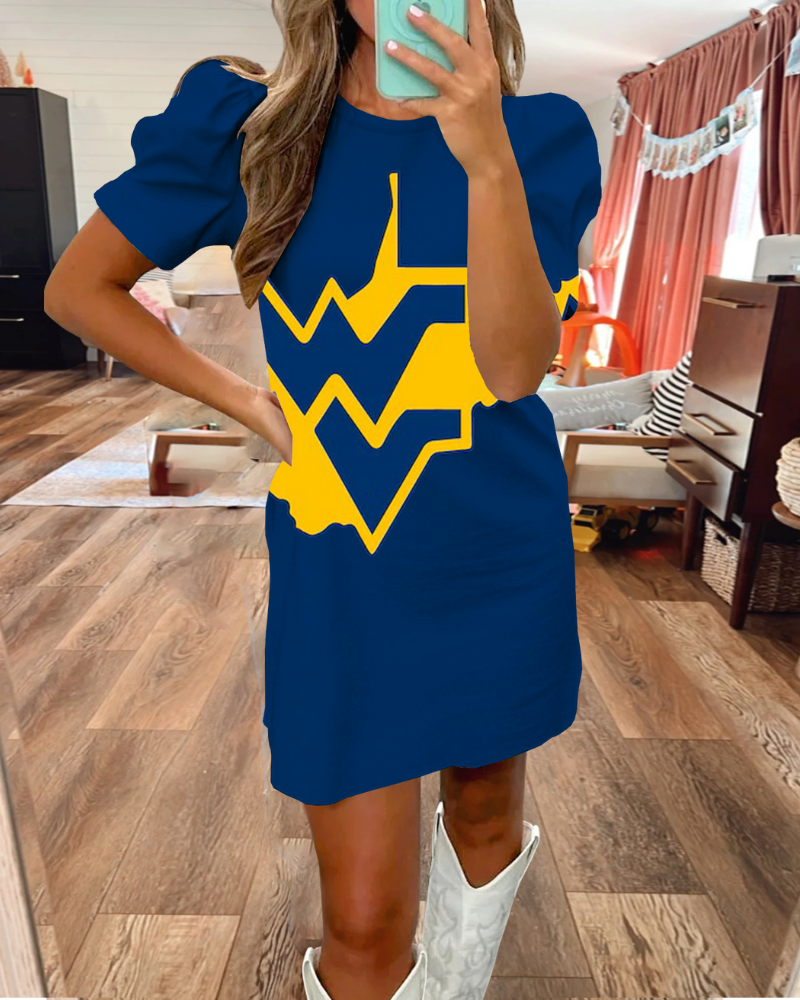 West Virginia Crewneck Mini Dress