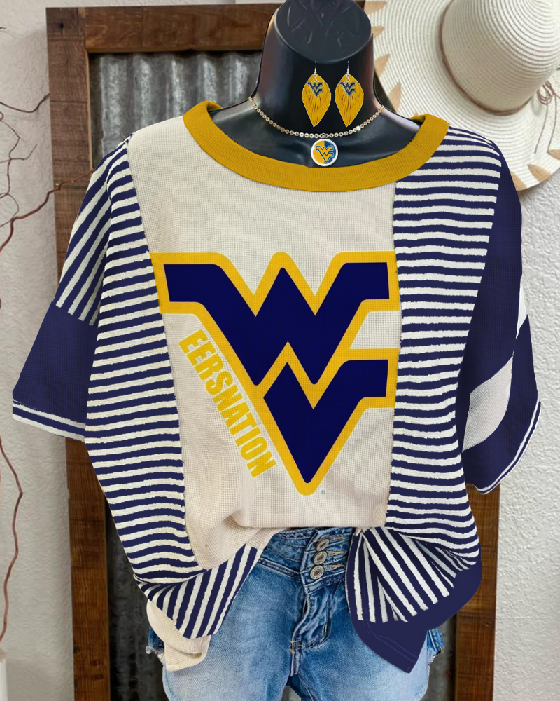 West Virginia Striped T-shirt