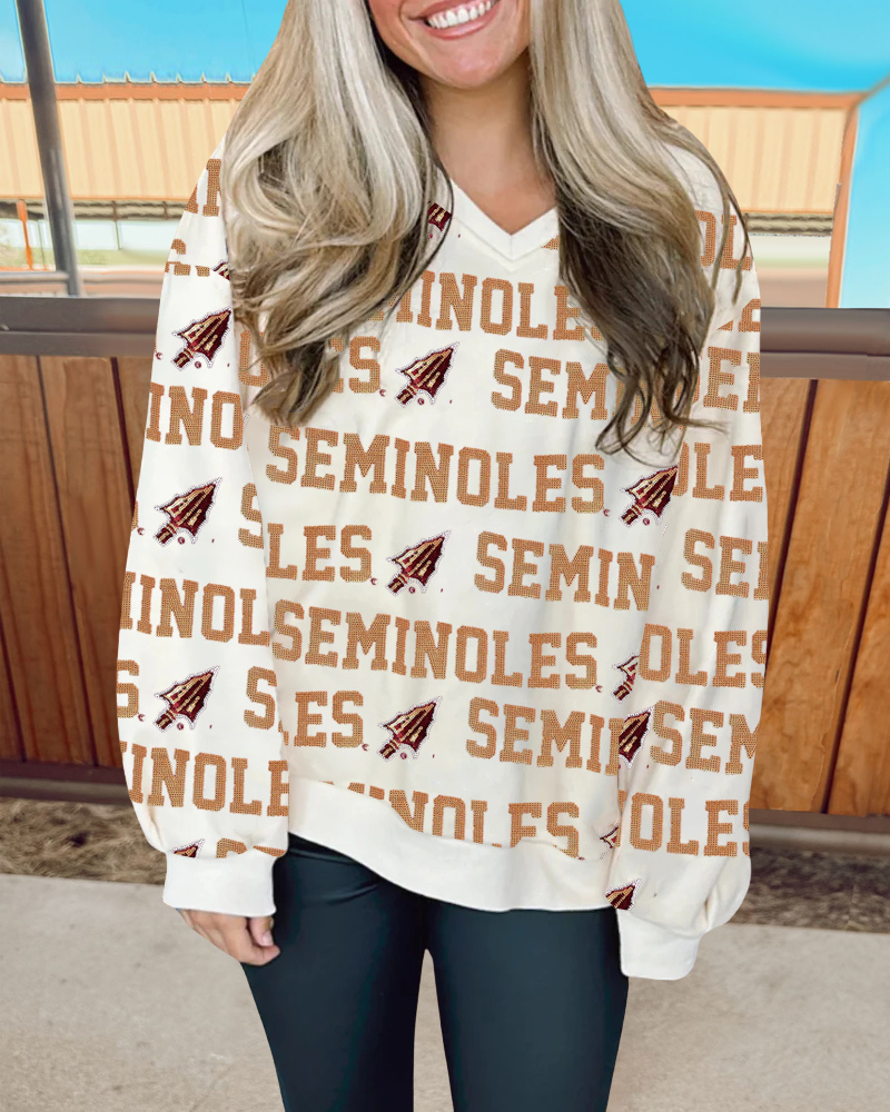 FSU Seminoles V-neck Sweatshirt
