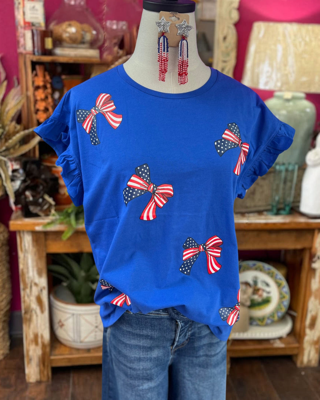 Flag Bows Tee