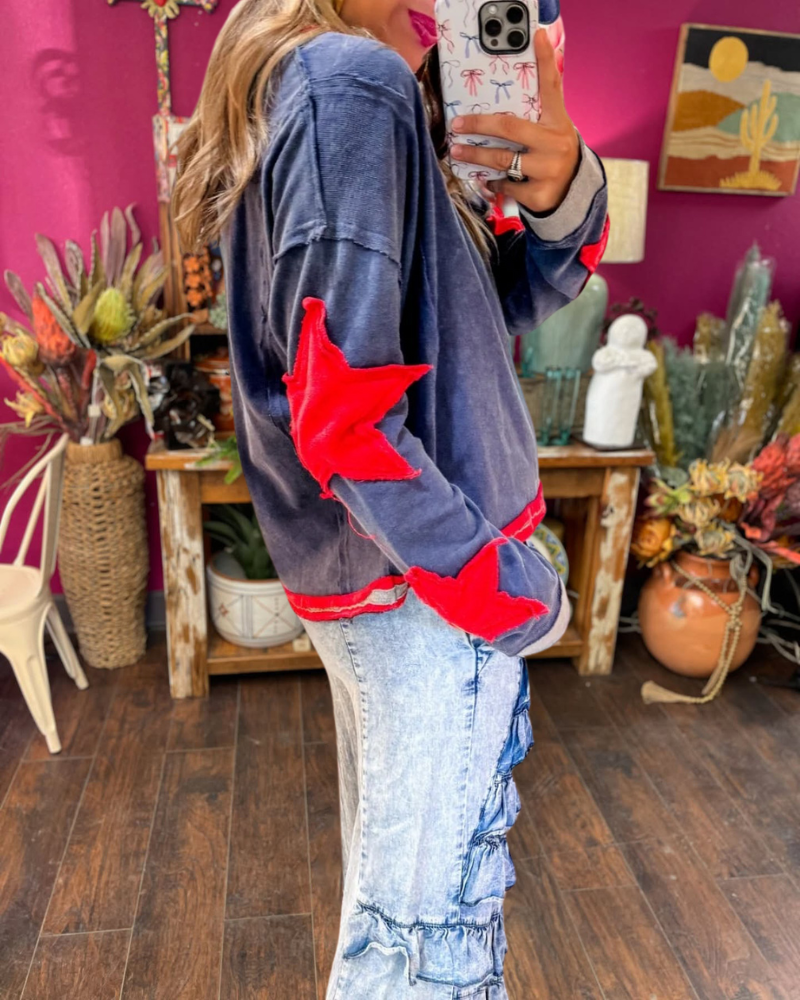 Star Patch Pullover