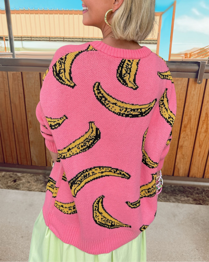 Unique Banana Knit Cardigan