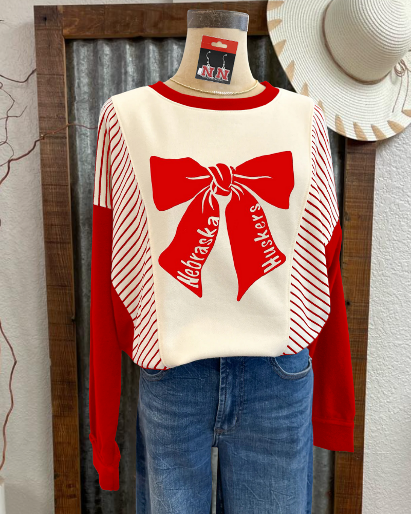 Nebraska Huskers Bow Graphic Sweatshirt
