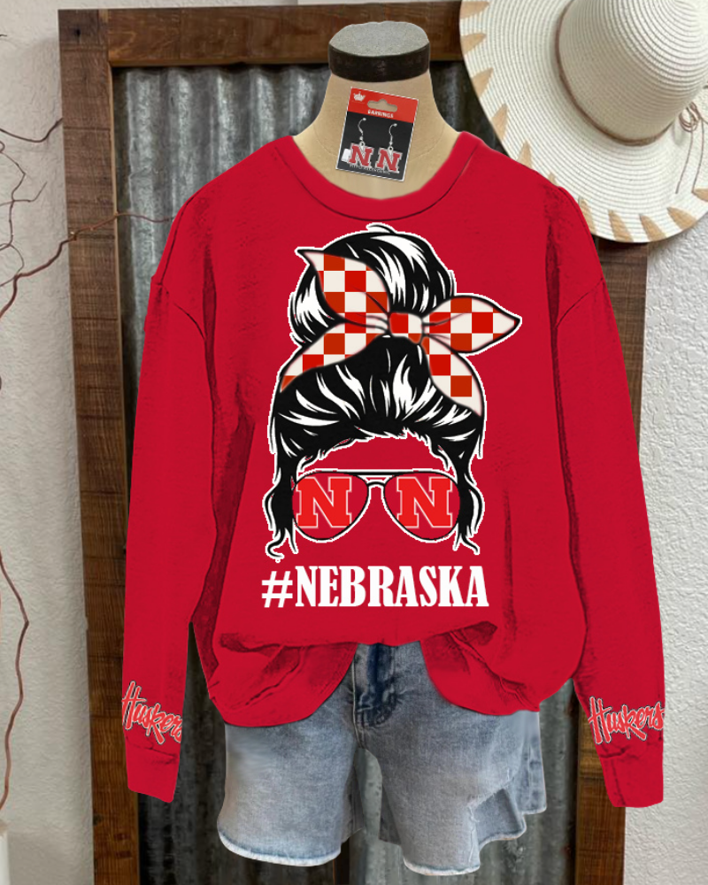 Nebraska Huskers Graphic Sweatshirt