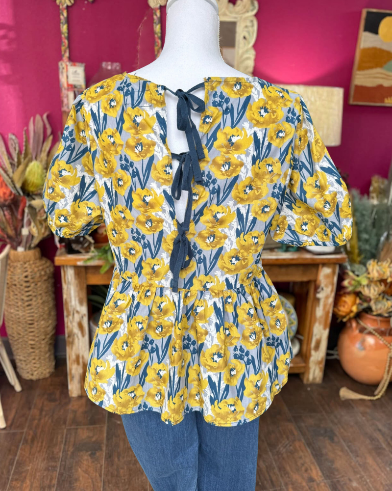 Glamorous Bright Floral Top