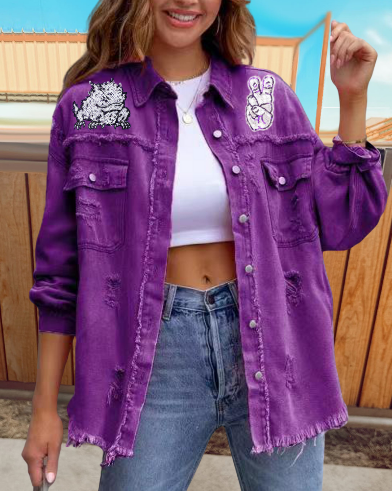 TCU Horned Frogs Sequin Jacket