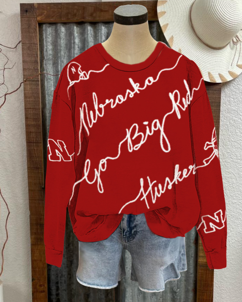 Simple Nebraska Huskers Sweatshirt