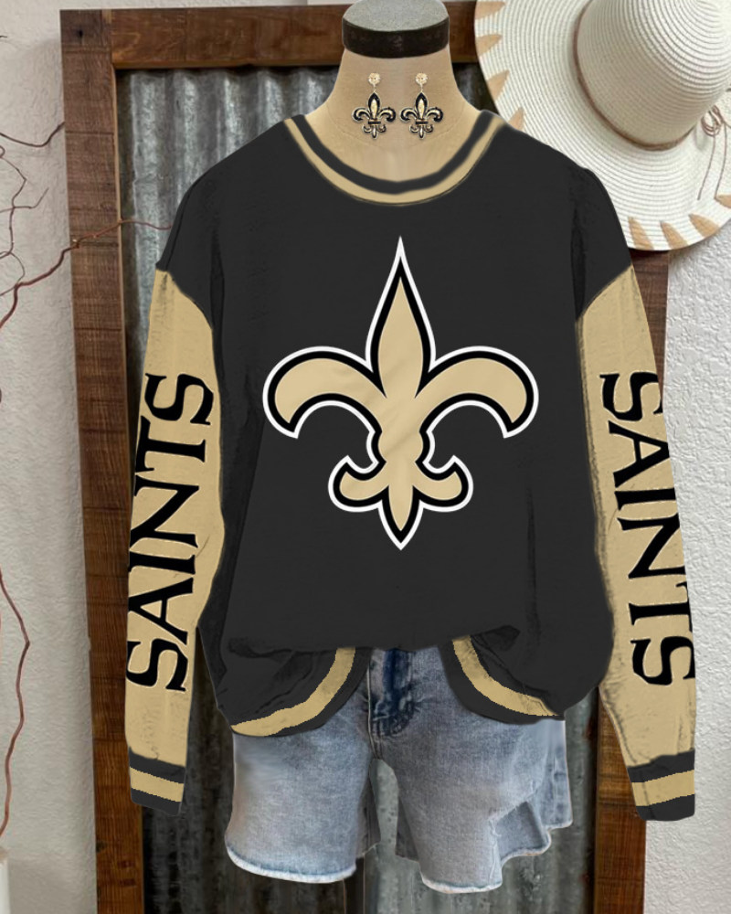 Saints Large Logo Crewneck Sweatshirt