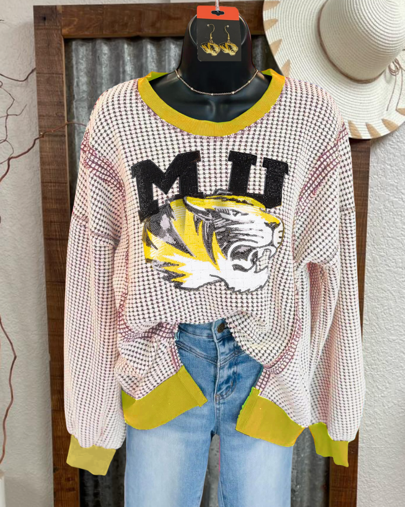 Sparkly Mizzou Tigers Sweatshirt