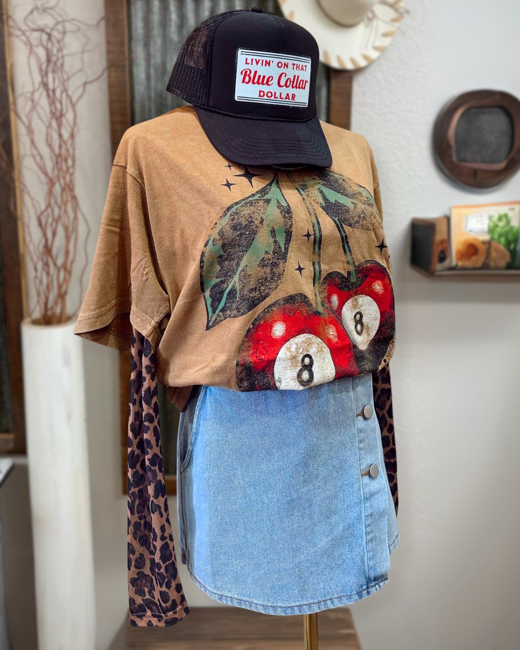 Cherry Eights Fun Tee