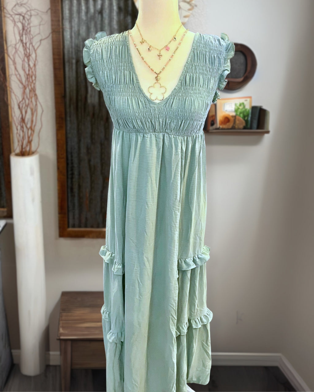 Ann Linen Maxi Dress