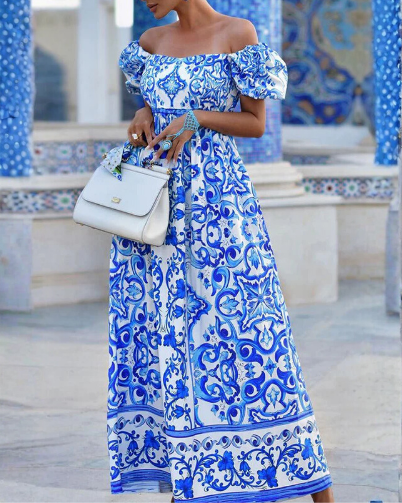 Bohemian Off Shoulder Dress