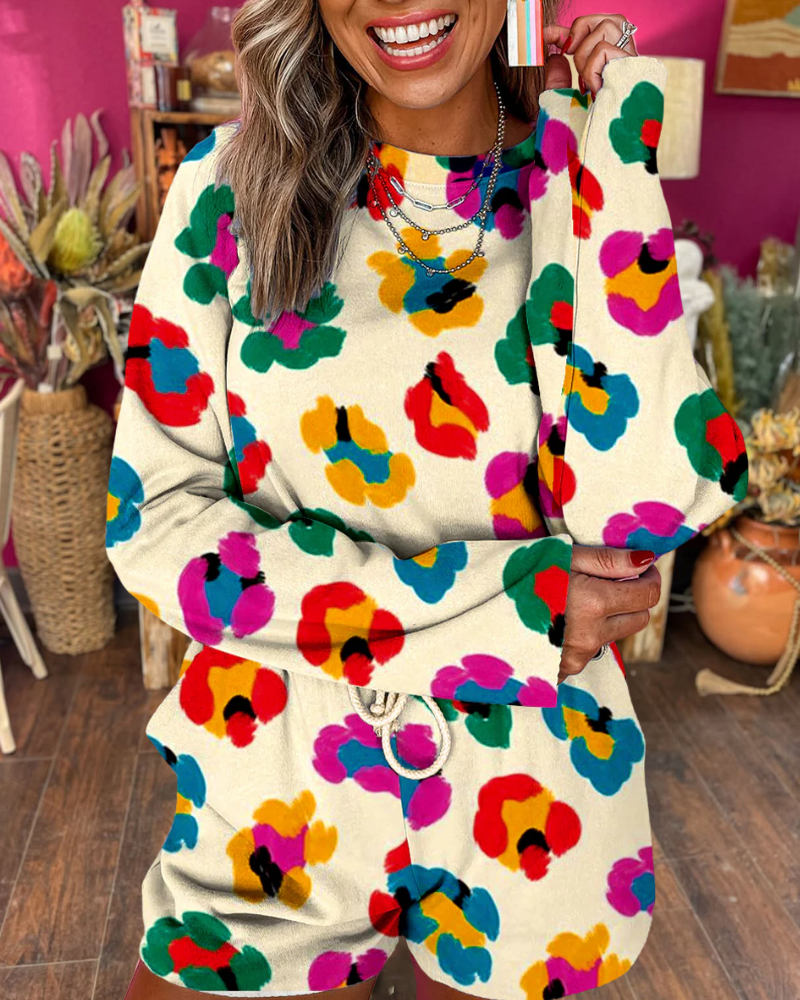 Stylish Mixed Color Leopard Set