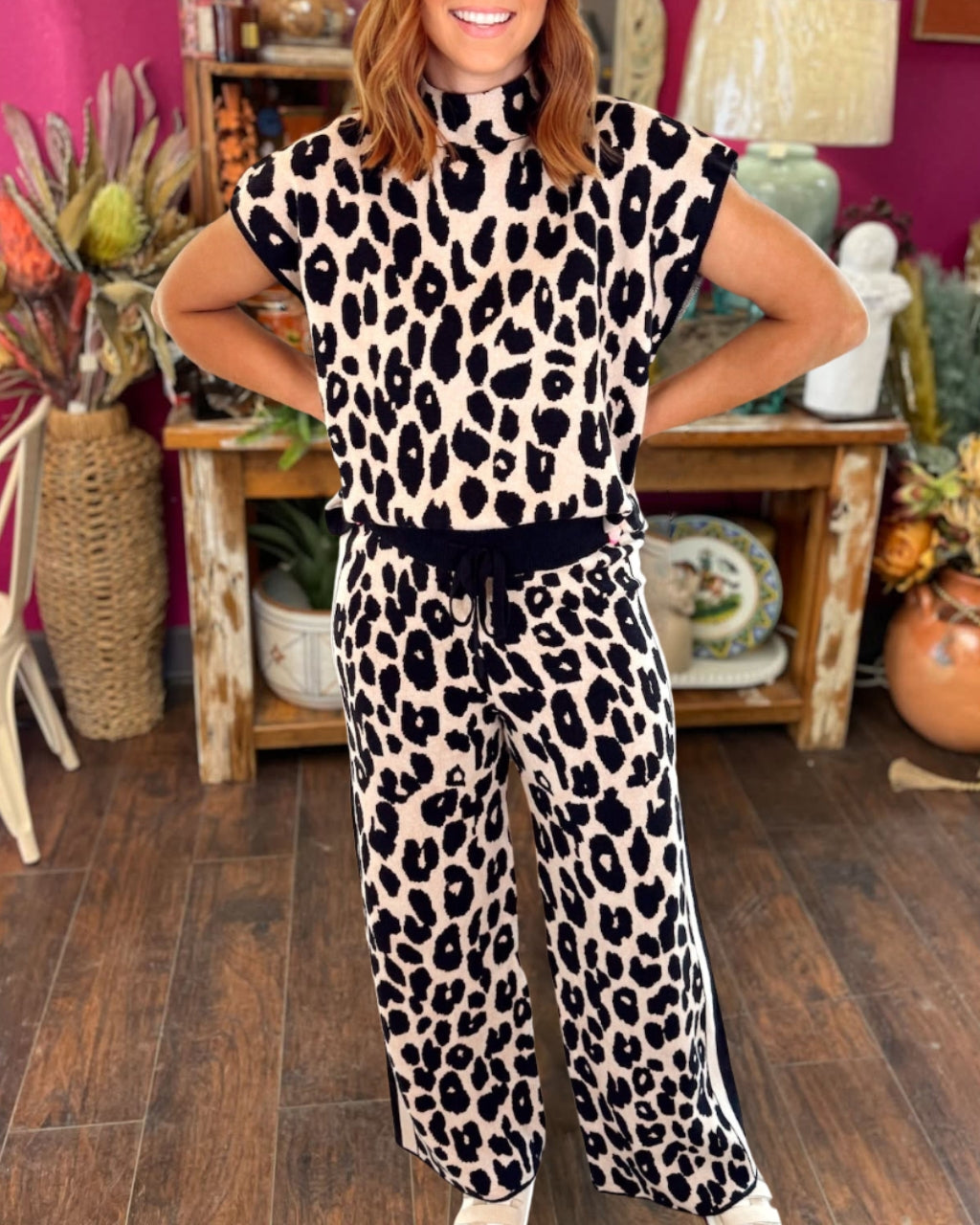 Lively Leopard Print Set