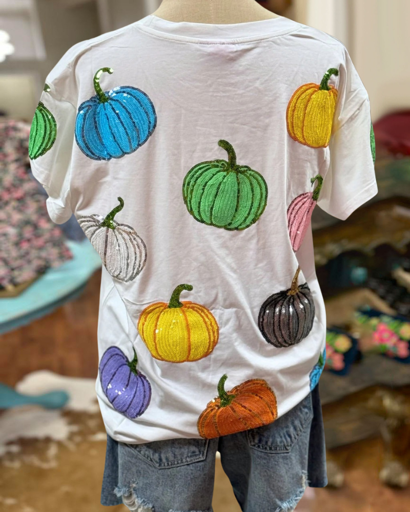 Sparkly Pumpkin Party Tee