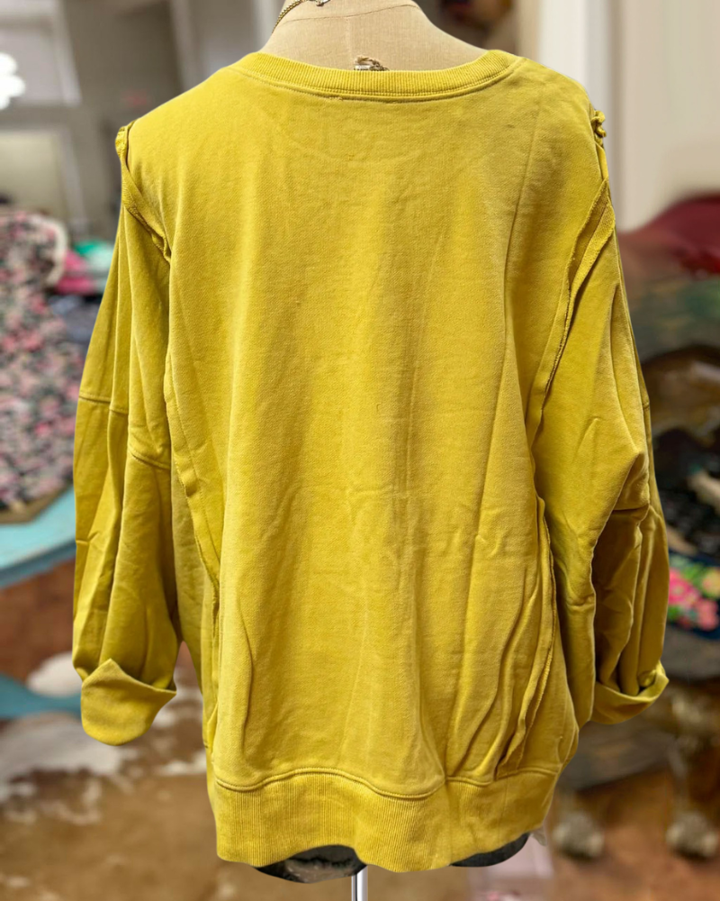Colorful LOVE Patch Sweatshirt